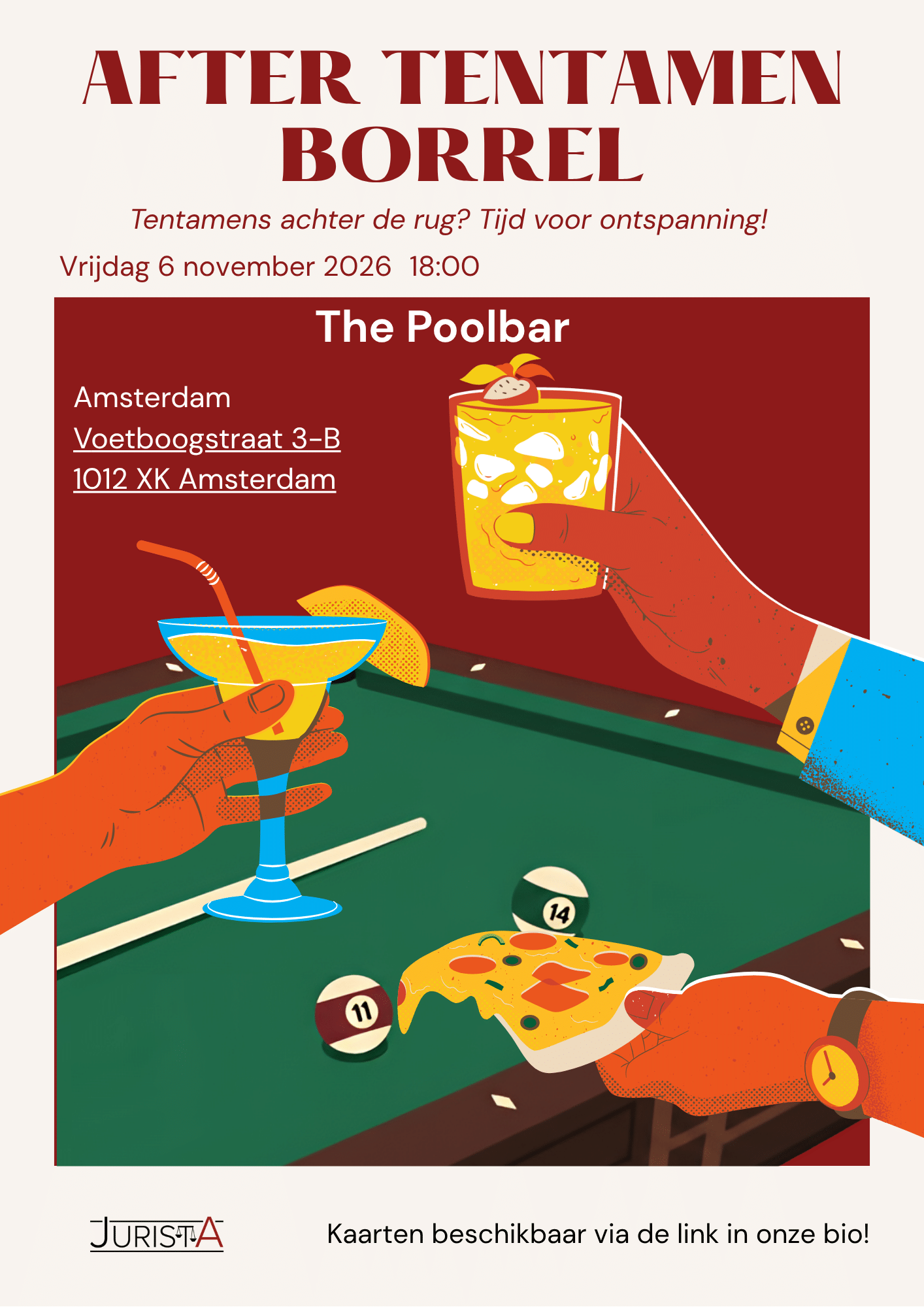 After tentamen pool borrel